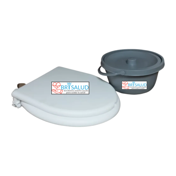 Silla De Baño Sanitaria Plegable Cromada con Ruedas  y Recipiente