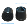 FTR13B BRISALUD 3 Repuesto Tapones Color Negro Para caminador(Par)