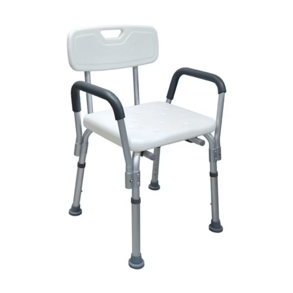 Silla Para Ducha con espaldar y Brazos
