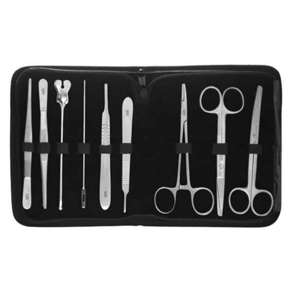 Sistema disección 9 piezas Sistema Equipo De Disección Gmd 9 Piezas Kit Cirugía Peq